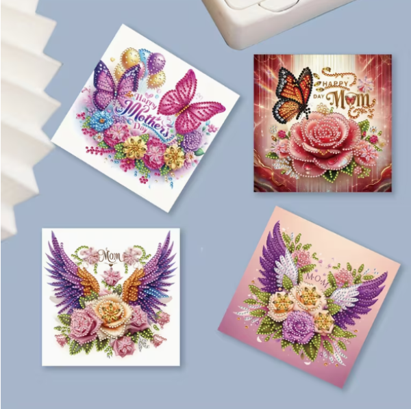 Diamond Painting 6 Stück Muttertagkarten